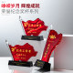 July 1St Party Member Red Flag Crystal Trophy Award Medal Outstanding Advanced Worker Knowledge Competition Gift Souvenir Ornament