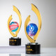 Metal Crystal Trophy Business Cooperation Outstanding Employee Sports Competition Company Event Creative Medal Honor Commemoration