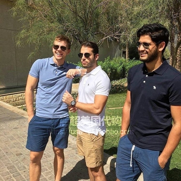 Abercrombie & Fitch New Af Fawn Pique Cotton Slim-Fit Stretch Short-Sleeve Polo Shirt T-Shirt from the Usa