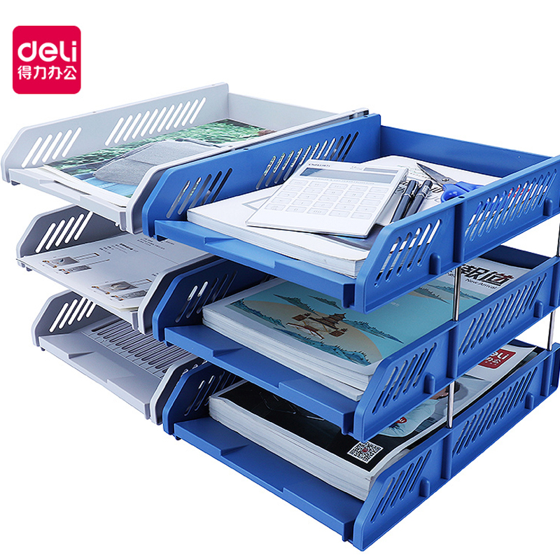 Right-hand Document Disc 9209 three-layer File Block Plastic 9206 File disc Office Supplies Blue Black grey 9217