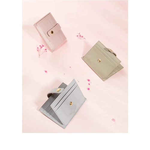 Картхолдер, маленькая ультратонкая антимагнитная портативная сумка через плечо, элитный бумажник, из натуральной кожи