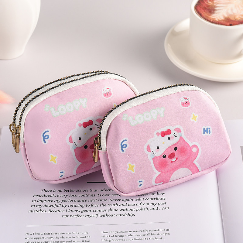 Cute Coin Purse Student Key Bag Children's Mini Storage Bag Coin Bag Money Bag Large Capacity Multi-Functional Wallet