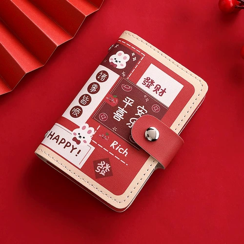 Мультяшный милый картхолдер, вместительная и большая мужская антимагнитная сумка через плечо, популярно в интернете