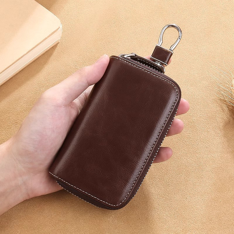 Key Bag 2026 New Model Large Capacity Leather Key Bag Men's Key Storage Bag Women's Car Key Bag Cover