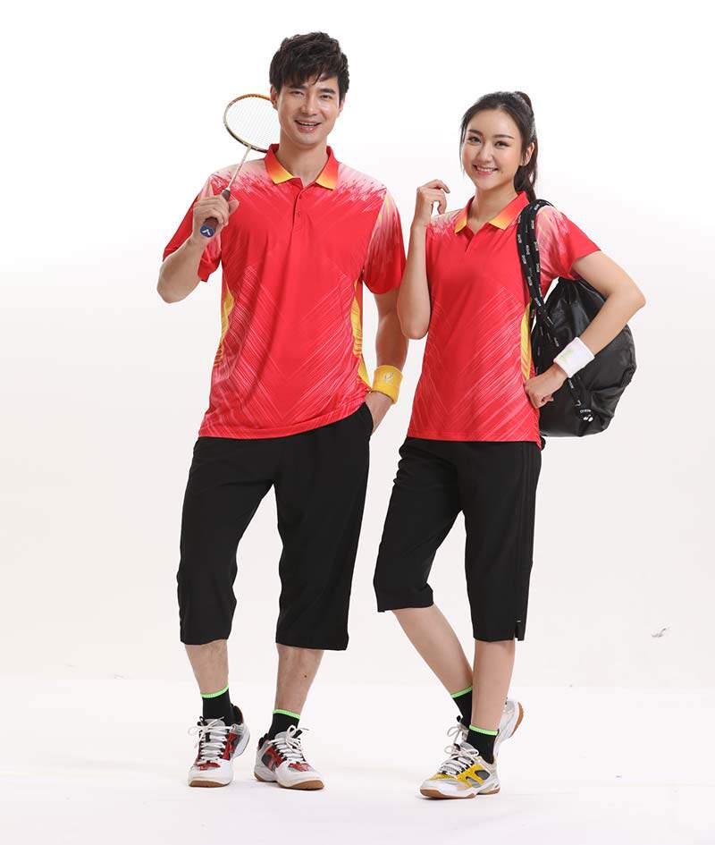 Badminton shorts lovers suit summer running sports quick-drying men's and women's badminton clothes seven-point pants suit