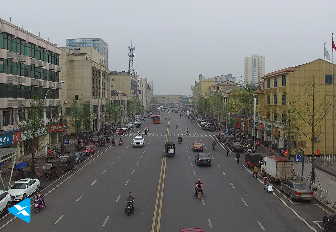 常德无人机航拍，新桥南街景