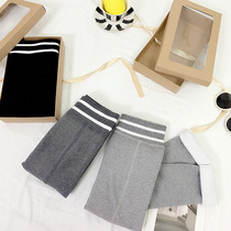 Socks ecological cotton yoga pants Korean stripe new leggings leggings foot autumn and winter one pants womens warm pants