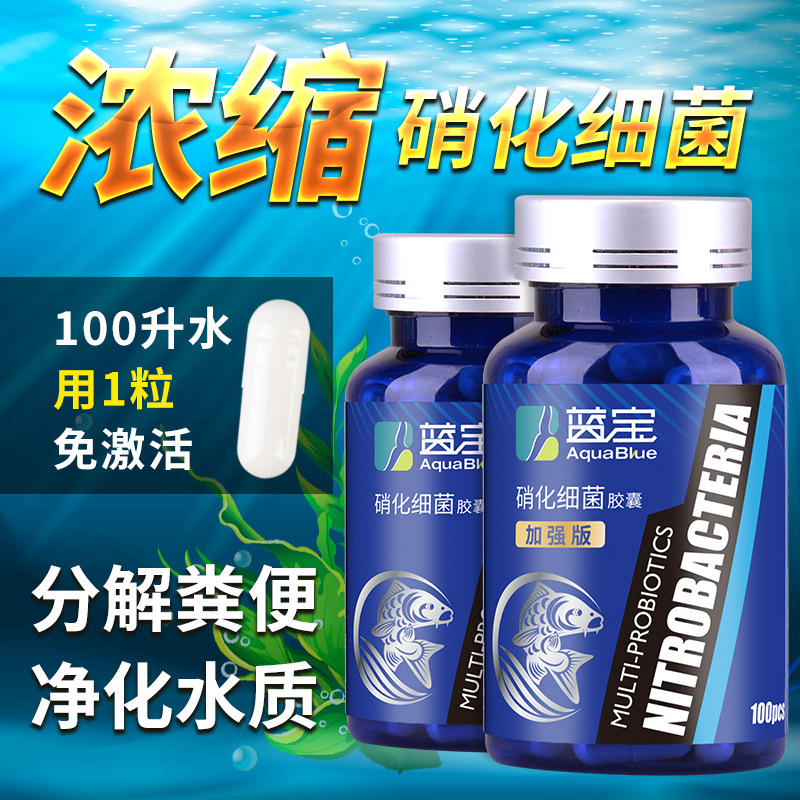 Fish Tank Superb Condensed Nitrogenizing Bacteria Capsule Ganase Dry Powder Aquarium Purifiers Fish Drug Filter Water Quality