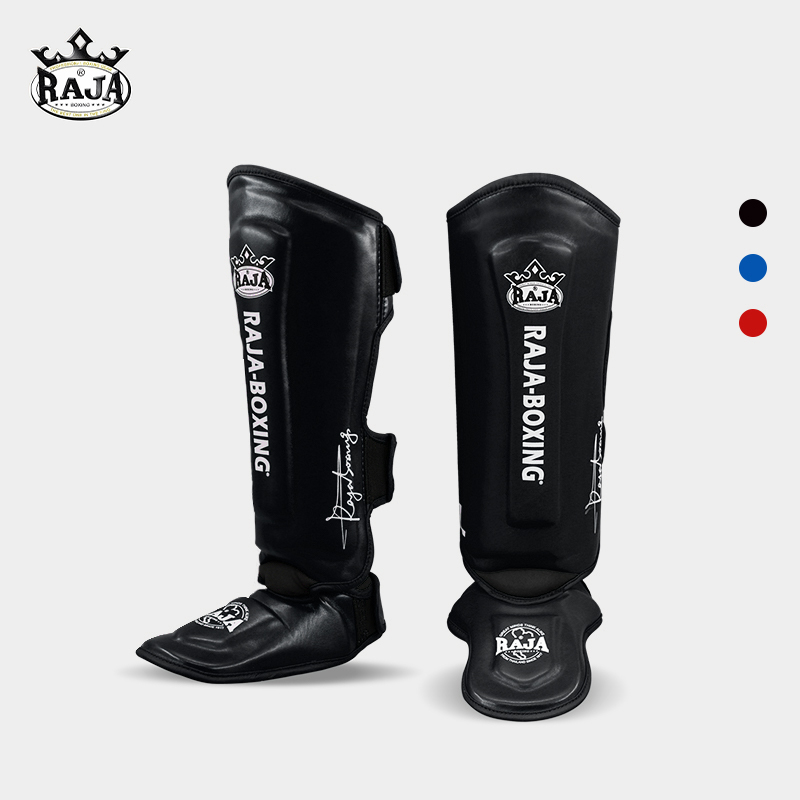 RAJA Thai leg guards free to strike adult children scattered fighting boxing protective shield tibial ankle and foot back