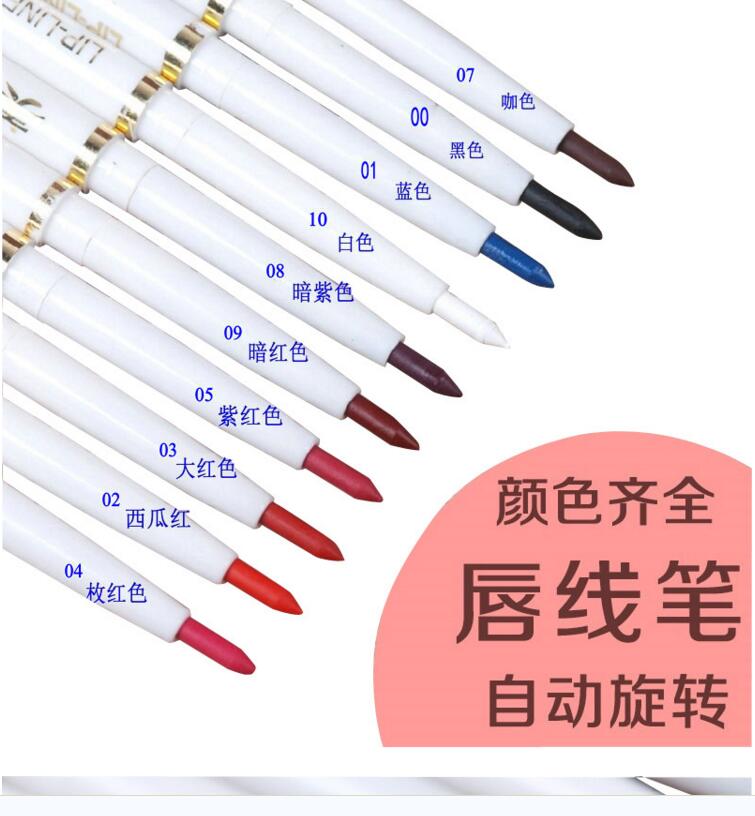 Không thấm nước Xoay Lip Liner Không dính Cup Son Môi Son Môi Lip Pen Đậu Dán Dì Màu Hàn Quốc Cắn Lip Trang Điểm Chính Hãng son bút chì mamonde màu 23