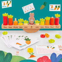 Cross-border children early education Puzzle Rabbit Balance Number of Mathematics See the Koteach Digital plus subtraction Enlightenment Toys