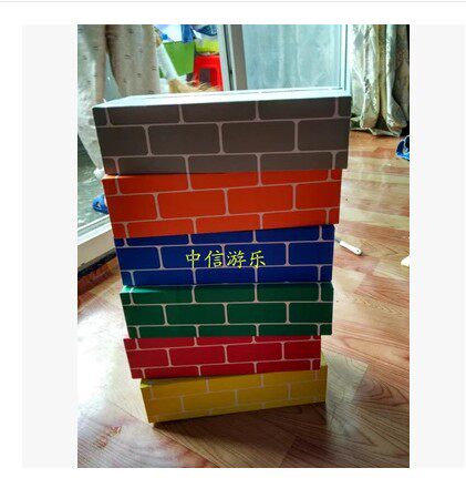 Paper brick building block kindergarten simulation paper brick head assembly building toy children cardboard brick head puzzle toy