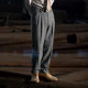 SOARIN original retro herringbone nine-point suit pants men's British business slim straight nine-point casual pants