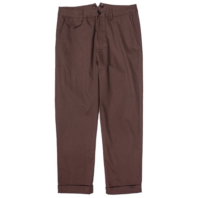 SOARIN American retro straight-leg nine-point pants for men Ami khaki workwear casual slim brown nine-point pants