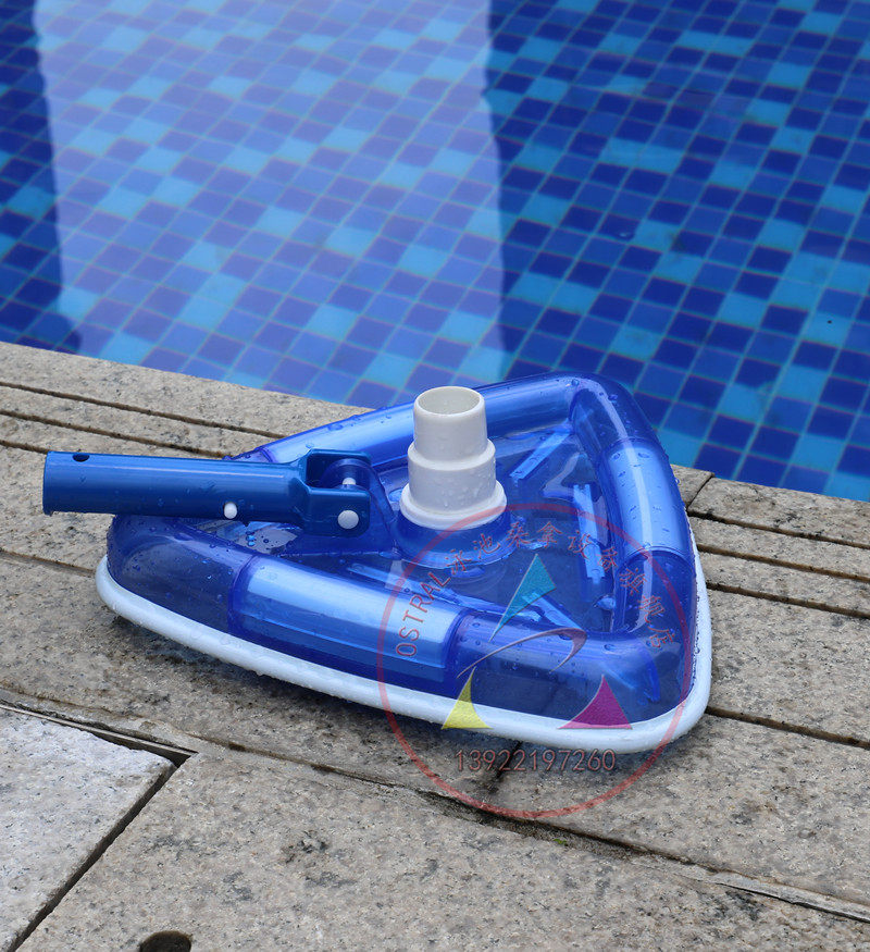 Special offer Triangular transparent suction pool head swimming pool suction pool head plastic suction head cleaning tool