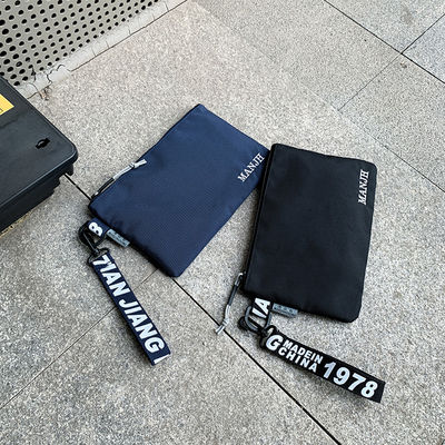 Men's large-capacity clutch bags, Korean-style canvas bags, casual wallets, wrist bags, mobile phone bags, women's Oxford cloth, trendy