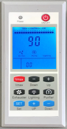 English Ventilation Cabinet LCD Controller (Foreign Trade Special) LCD Panel Ventilation Control Panel Switch