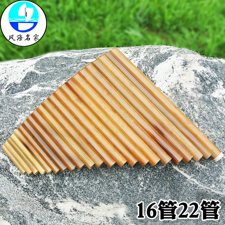 Pan flute instrument selected bitter bamboo pan flute 22 tubes 16 pan flute beginner musical instrument pan flute instrument send pan flute information
