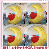 Inflatable Moon Luminous Moon Inflatable Model PVC Light Simulation Moon Moon Rabbit Mooncake Inflatable Model Lift-off Suspension