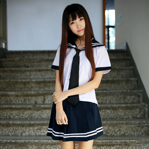 日系韩版校服套装学生制服领带可爱女学生服水手服套装表演出服