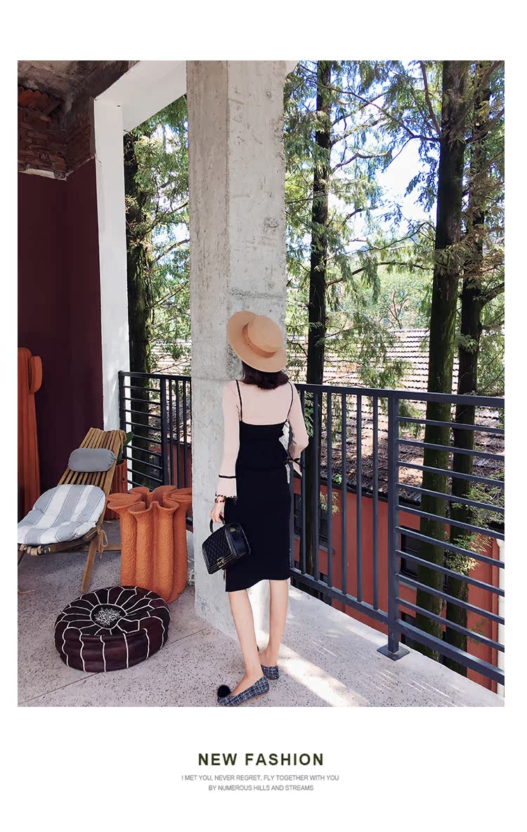 Quần bà bầu mùa thu đan phù hợp với người mẫu thời trang 2018 mới thủy triều mẹ thon gọn cho bà bầu mùa thu đầm hai dây các kiểu áo bầu đẹp