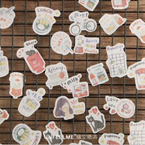 full 6 pieces of handbooks and paper stickers with cute you and paper stickers bag 12