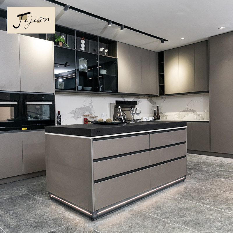 Does Yingqing Bin overall cupboard custom modern minimalist kitchen? Customized car custom open air cabinet custom