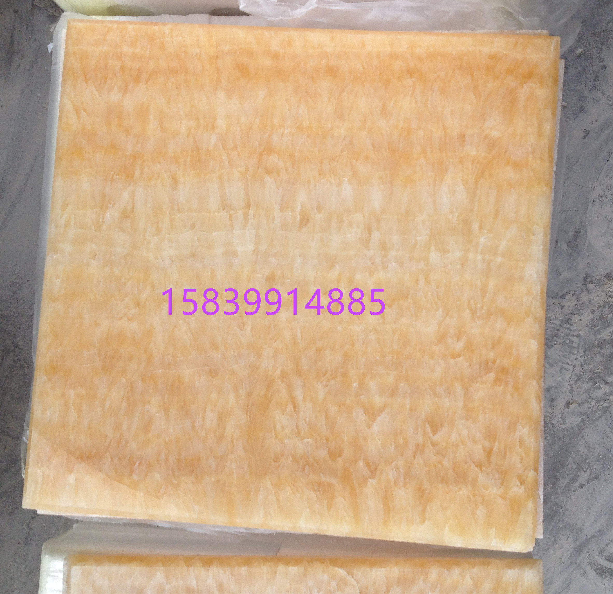 Natural Marble Mosaic Stone Rice Yellow Jade Slab Light Transmission Stone Interior Decoration TV Background Wall