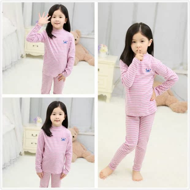 New Inbolon cô gái đồ lót nhiệt thiết lập trong dày trẻ em buồn ngủ lớn cô gái dày áo len cotton mùa thu thời trang cho bé