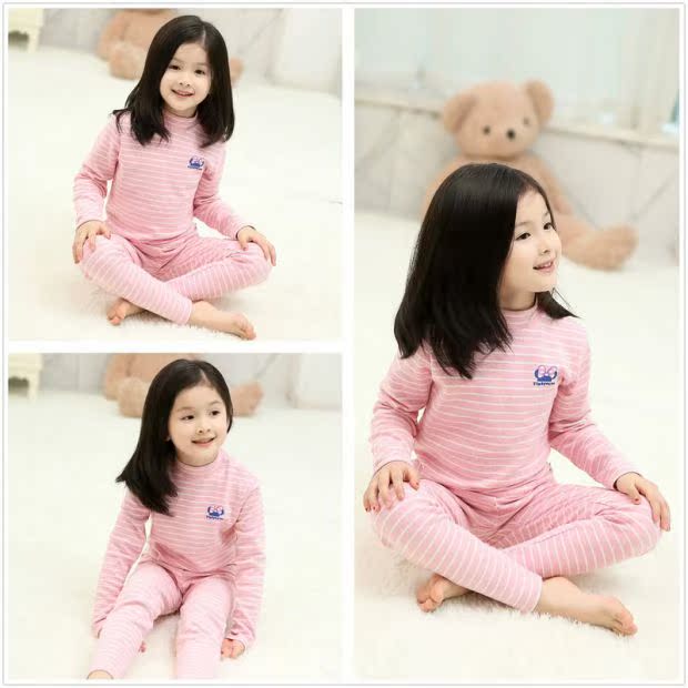New Inbolon cô gái đồ lót nhiệt thiết lập trong dày trẻ em buồn ngủ lớn cô gái dày áo len cotton mùa thu thời trang cho bé
