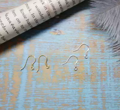Handmade DIY earring accessories 925 silver ear hook two colors silver gold