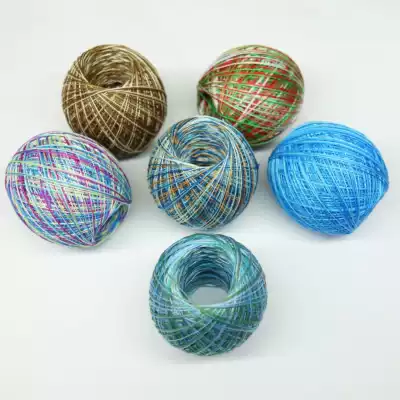 No. 10 section dyed cotton strong twist micro hook woven shuttle thread ten grams per ball
