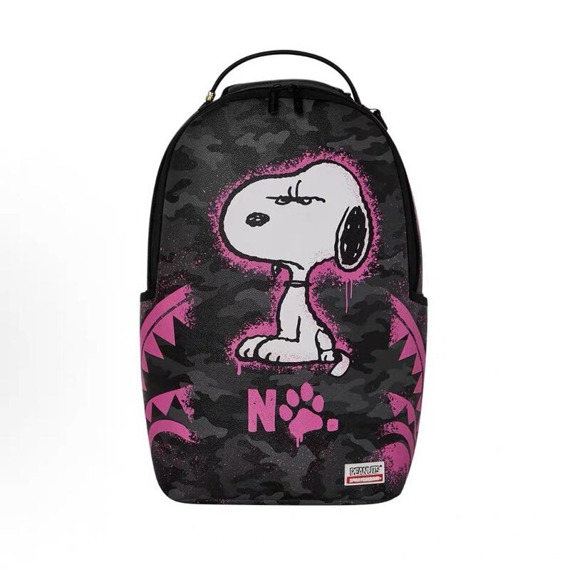 Sprayground X Snoopy Collaboration Printed Pattern Pvc (Polyvinyl Chloride) Backpack Sprayground X Snoopy Collaboration Printed Pattern Pvc (Polyvinyl Chloride) Backpack