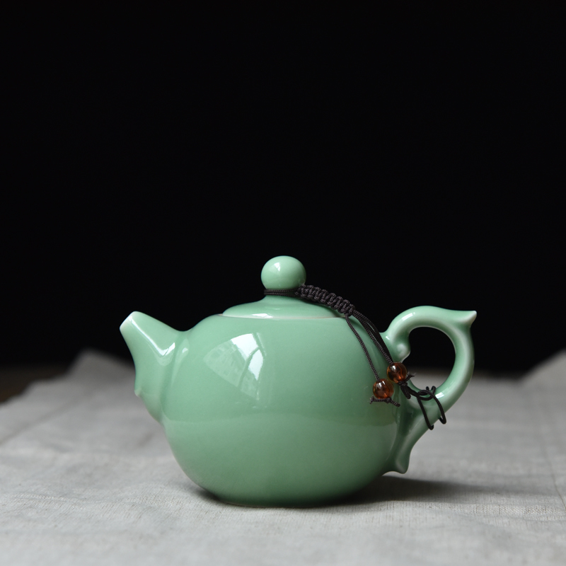 Ceramic Gongfu tea set Teapot Longquan Celadon built-in filter tea pot Single pot Tieguanyin small teapot 290ml