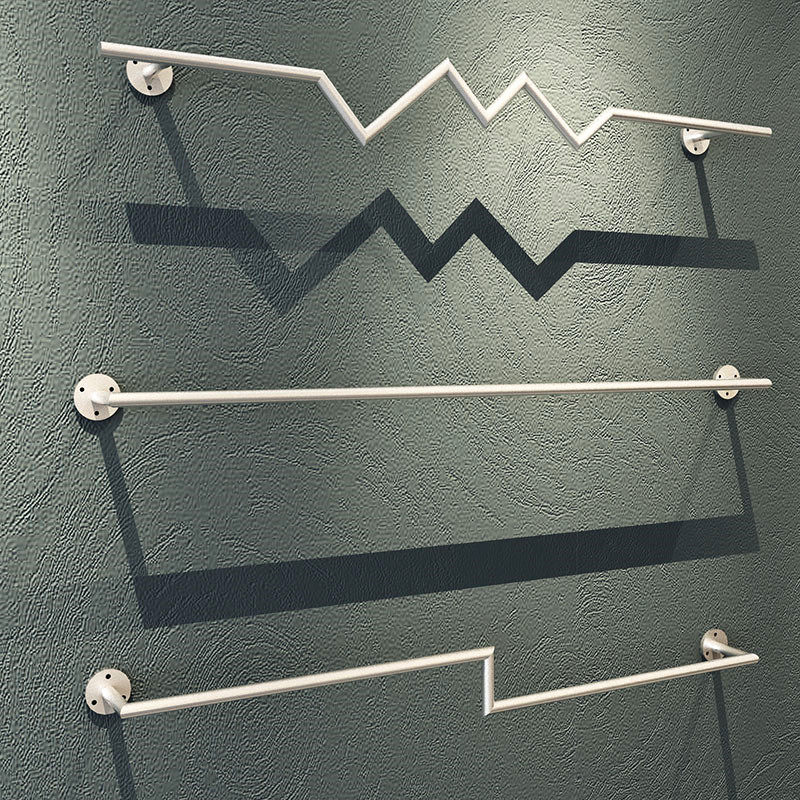 Clothing Store Rack Hanger Upper Wall Men And Women's Clothing Shelves Iron Art Hanging Clothes Rack Hanger Hanger Hung Silver