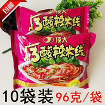 Top fan root number 3 hot and sour rice noodle hot and spicy fans convenient instant bagged rice noodle