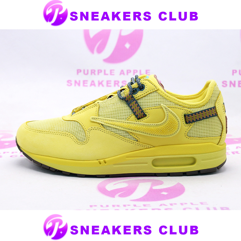 Nike Air Max 1 Travis Scott Ts Collaboration Reverse Swoosh Gold Do9392-700