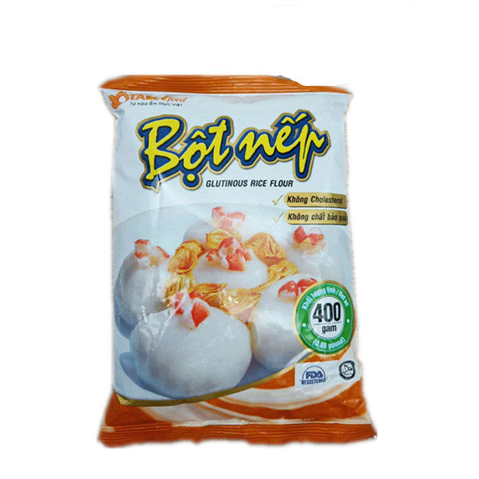 Vietnamese Glutinous Rice Flour Soup Round Powder 400g High gluten powder Bättner edible powder bot nep gao