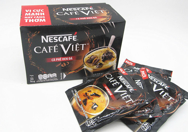 Vietnamese nestled black coffee 240g (15 packets of x16g) two-in-one instant iced coffee