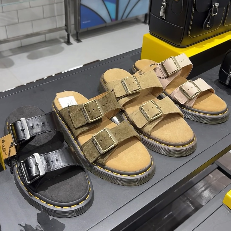 Go Buy It Now! Dr. Martens Josef Martin Slippers and Sandals in Soft Leather, Brown, Green, Pink 41083200 Go Buy It Now! Dr. Martens Josef Martin Slippers and Sandals in Soft Leather, Brown, Green, Pink 41083200