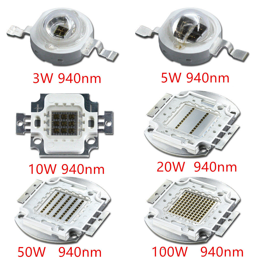 大功率IRled 3W-100w红外ir940监控探头 数位摄影用led灯珠