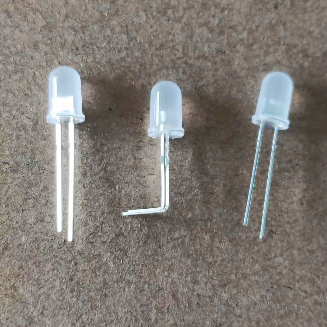 LED指示灯5MM四脚红蓝绿共阳全彩灯剪脚加工直插二极管指示灯编带