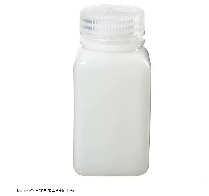 Nalgene 2114-0016 широкогорлая квадратная бутылка 500 мл из высокоплотного полиэтилена HDPE реактивная бутылка