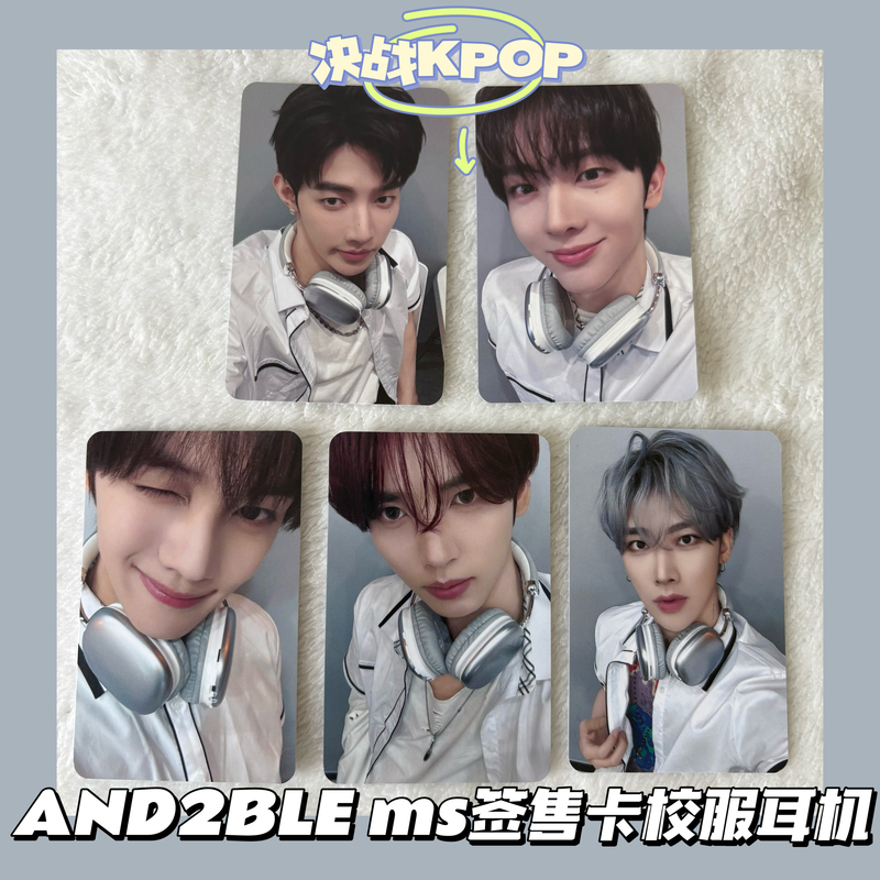 【And2Ble】Ms Autograph Card School Uniform Earphone Special Card Official Genuine Card Han Wei Chen Zhang Hao A2B 【And2Ble】Ms Autograph Card School Uniform Earphone Special Card Official Genuine Card Han Wei Chen Zhang Hao A2B