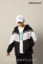 2022 wisdom partner brands CUHK childrens spring and autumn foreign air fashion Chauded with cap windcoat jacket 10 years 15