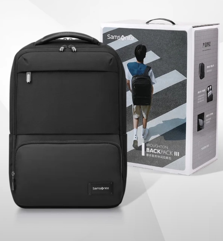 Samsonite Backpack Laptop Bag 16inch Large Capacity Backpack School Bag Business Casual Travel Bag By4