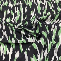 100% pure mulberry silk silk double crepe green camouflage pattern scarf shirt dress fabric