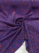 100% pure mulberry silk genuine silk double crepe Tibetan green purple red small broken pattern scarf lining dress with dress fabric