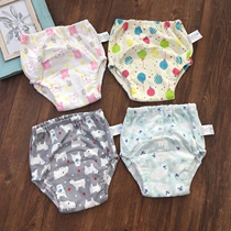 80-110 size baby training pants baby cotton gauze washable diaper pants 4 layer learning pants without fluorescent agent