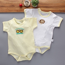 2 80-130 plus size summer thin baby bamboo cotton short-sleeved jersey baby vest with shoulder buckle